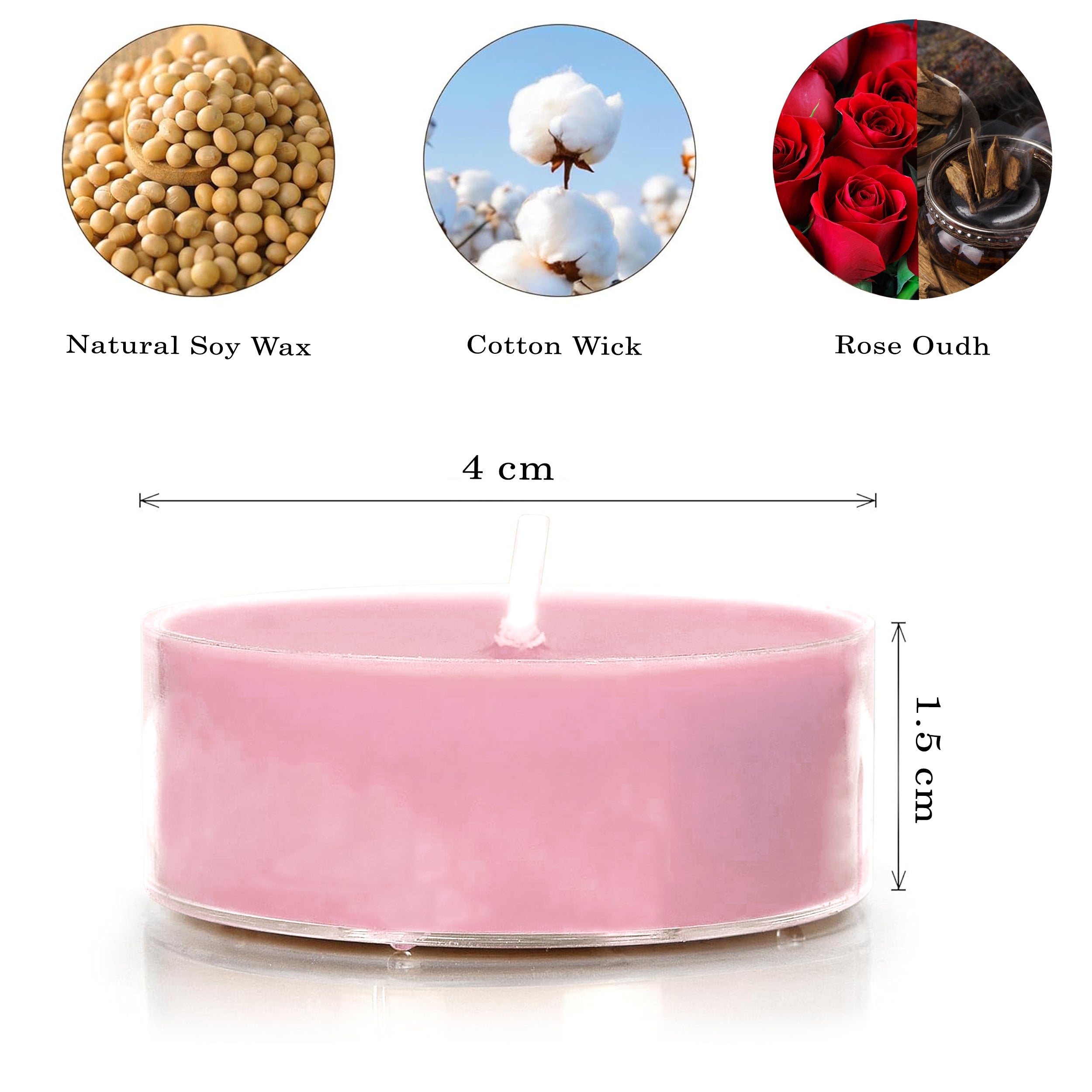 Rose Oudh Tea Light